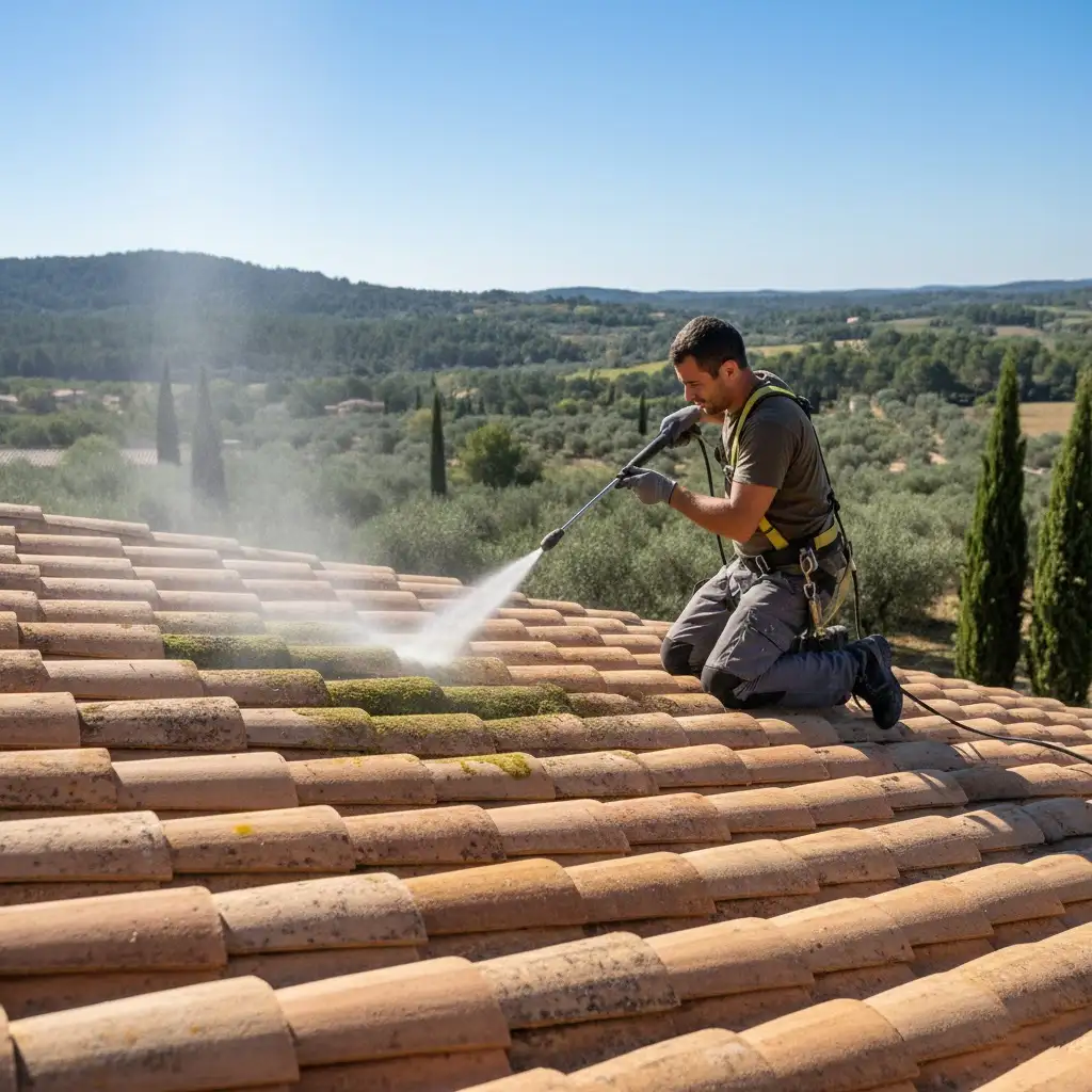 nettoyage de toiture demoussage